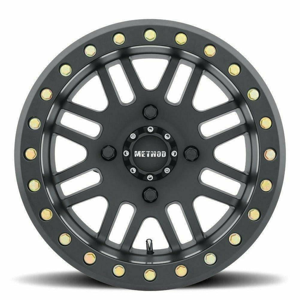 Method Race Wheels - 406 BEADLOCK WHEEL (MATTE BLACK)-Wheels-Method-14x8 (0mm)-4x137-Black Market UTV
