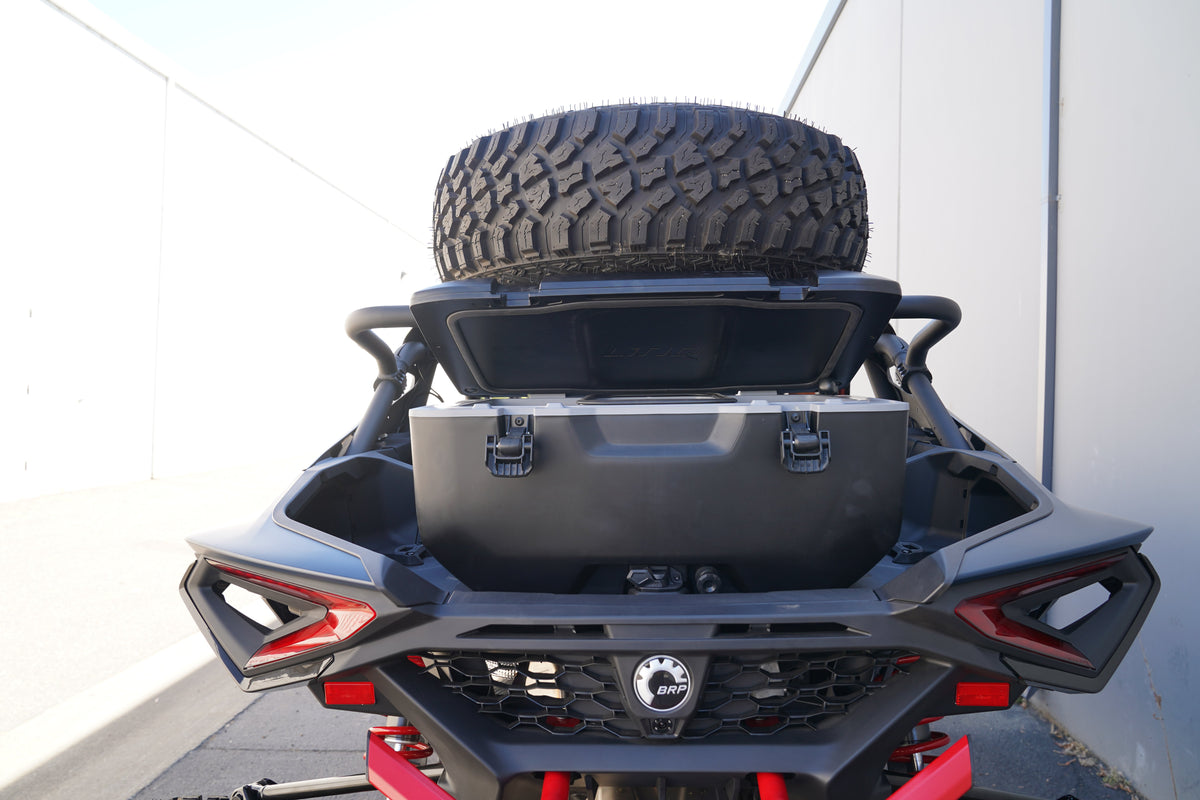 Can-Am Maverick R Max Mid-Height Dual Clamp Spare Tire Mount-Spare Tire Mounts-Factory UTV-Black Market UTV