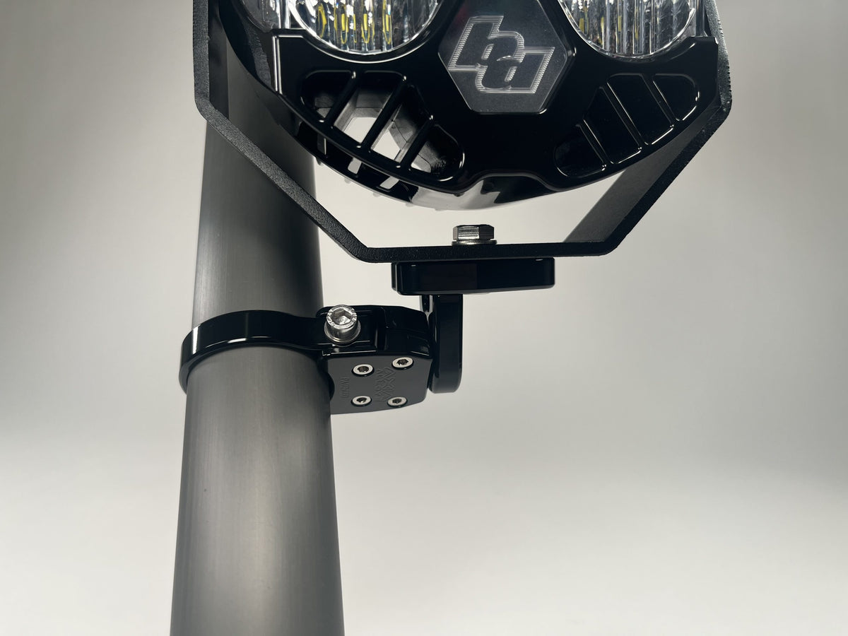 LARGE BASE ADJUSTABLE LIGHT MOUNT-Lighting Mounts-Axia Alloys-Black-1.5″-Black Market UTV