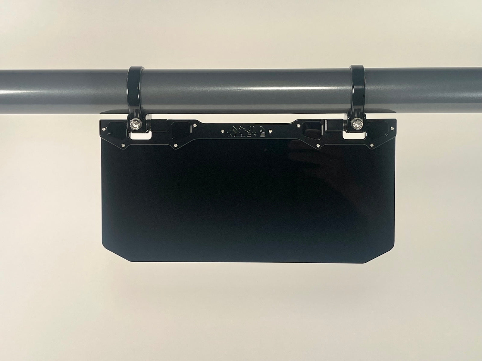 12" x 6" Narrow Mount Sun Visor - Solid Black Shield - Axia Alloys