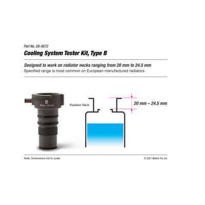 Motion Pro Cooling System Tester Adapter-Tester Adapter-Motion Pro-Type A-Black Market UTV