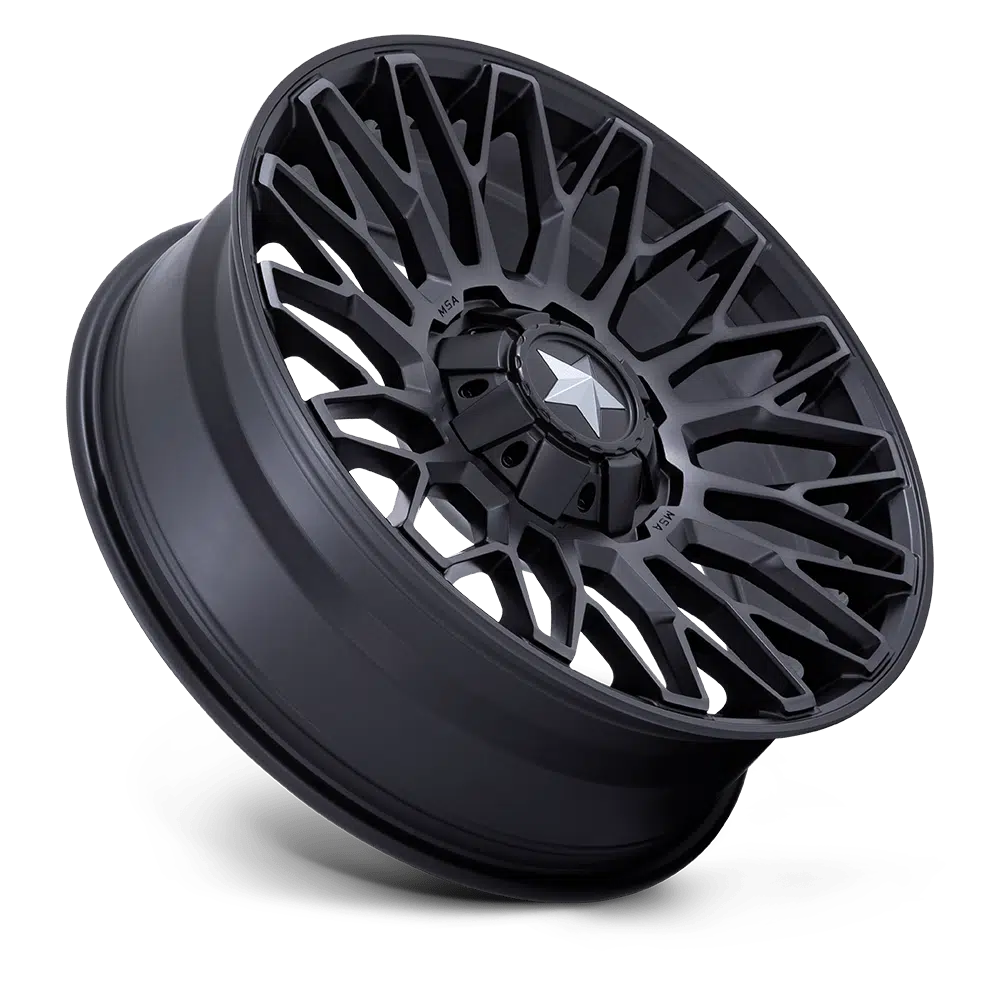 MSA CLUBBER WHEEL-Wheels-MSA-GLOSS BLACK-14&quot; diameter - 14X7 10mm offset - 4X137/4X156 bolt pattern-Black Market UTV