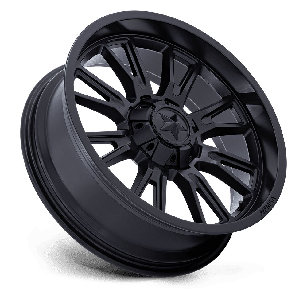 MSA THUNDERLIPS WHEEL-Wheels-MSA-MATTE BLACK-14&quot; diameter - 14X7 10mm offset - 4X137/4X156 bolt pattern-Black Market UTV