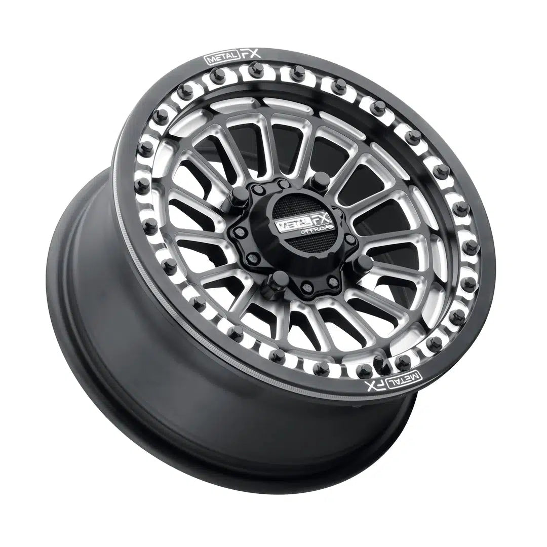 Metal FX - Delta Beadlock-Wheels-Metal FX Offroad-Stain Black / Contrast Cut-15x7 | 25mm/4.5+2.5 | 4x136/4x137 | (Can-Am / Honda)-Black Market UTV