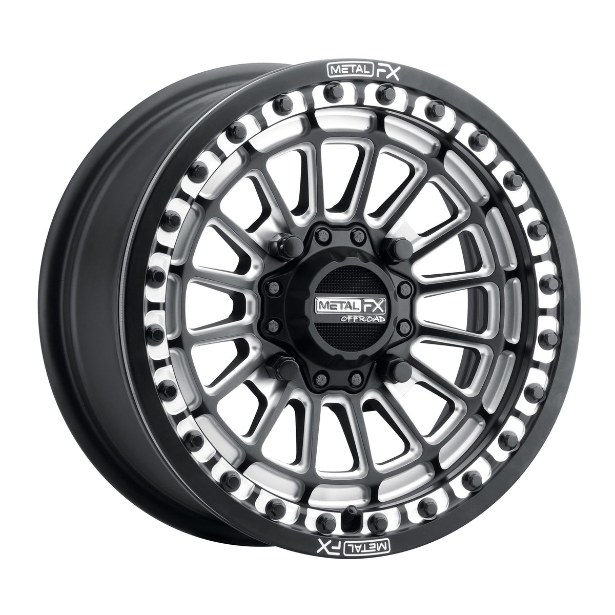 DELTA BEADLOCK WHEEL (SATIN BLACK CONTRAST CUT)-Wheels-Metal FX Offroad-15x7 (25mm)-4x137-Black Market UTV