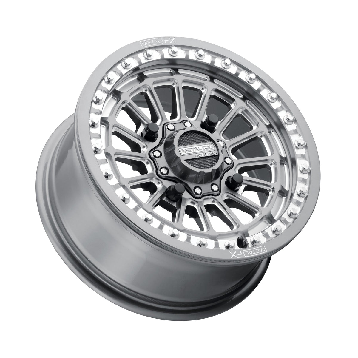 DELTA BEADLOCK WHEEL (GUNMETAL CONTRAST CUT)-Wheels-Metal FX Offroad-15x7 | +25mm/4.5+2.5 | 4x136/4x137 | 78303 (Can-Am / Honda)-Black Market UTV