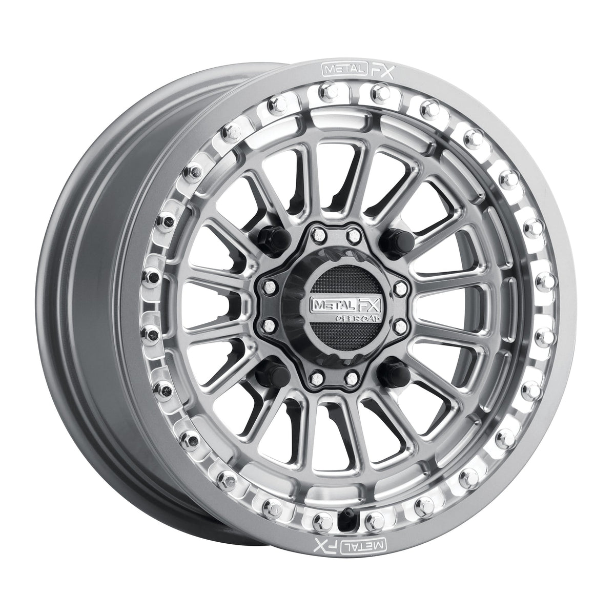 DELTA BEADLOCK WHEEL (GUNMETAL CONTRAST CUT)-Wheels-Metal FX Offroad-15x7 | +25mm/4.5+2.5 | 4x136/4x137 | 78303 (Can-Am / Honda)-Black Market UTV