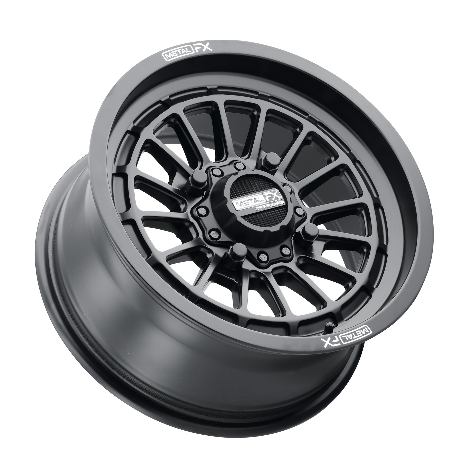 DELTA NON-BEADLOCK | SATIN BLACK-Wheels-Metal FX Offroad-15x7 | 25mm | 4x136/4x137 | 78201 (Can-Am / Honda)-Black Market UTV