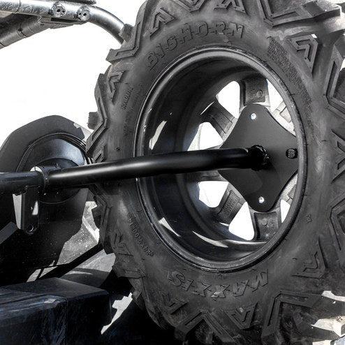 Spare Tire Rack, Polaris RZR® S 1000-Spare Tire Carrier-HMF Racing-BLACK-Black Market UTV
