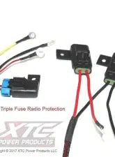 Radio - Intercom Plug &amp; Play Relayed Wire Harness with Triple Fuse Power Protection-Switch-XTC-Black Market UTV