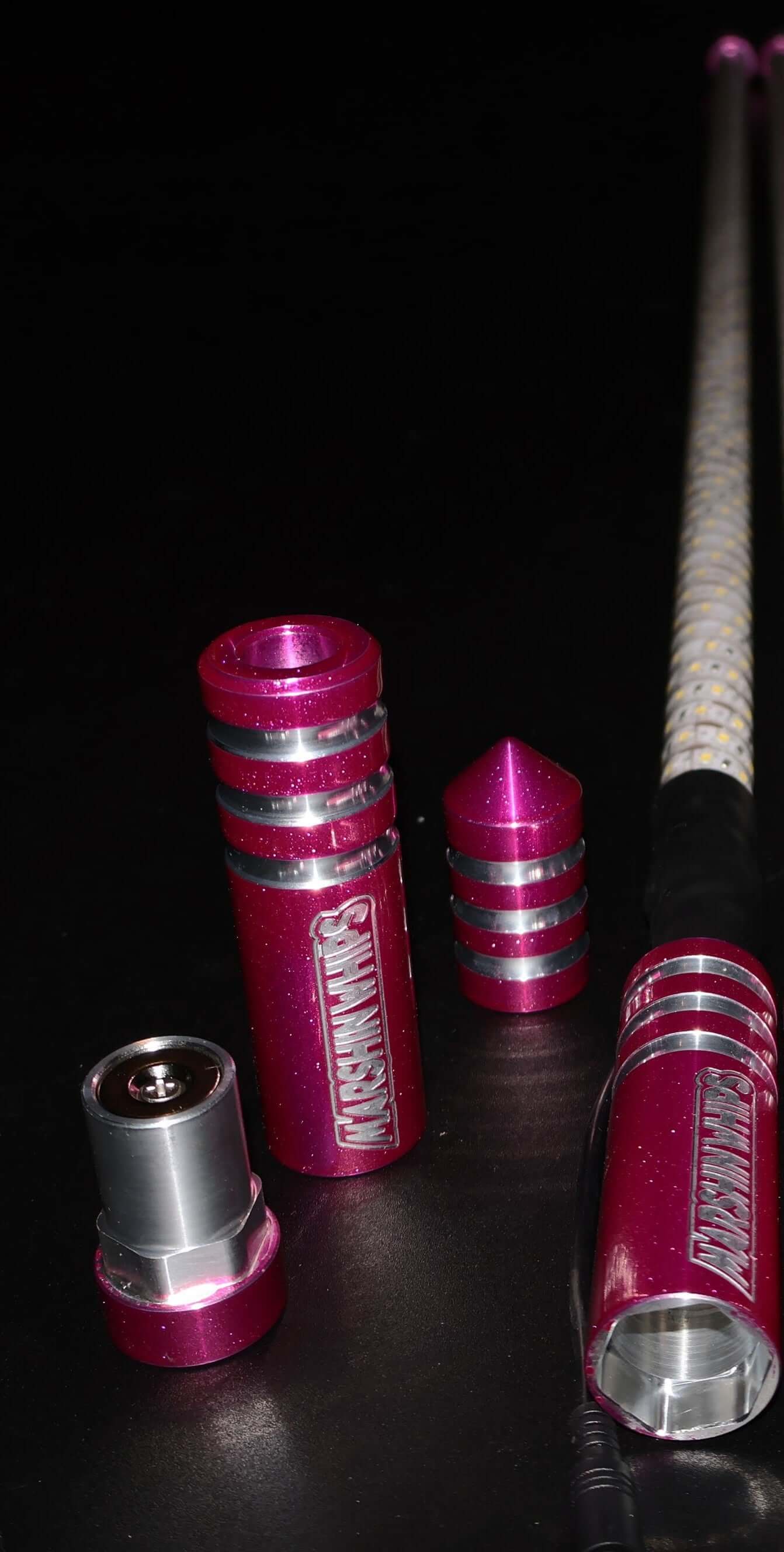 GAME CHANGER - MALIBU BARBIE PINK (SINGLE)-Marshin Whips-2 FT-RED-Black Market UTV