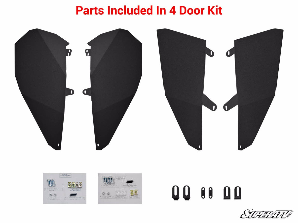 POLARIS RZR XP 1000 LOWER DOORS-Doors-Super ATV-2 Doors-Add Plastic Side Panels-Black Market UTV