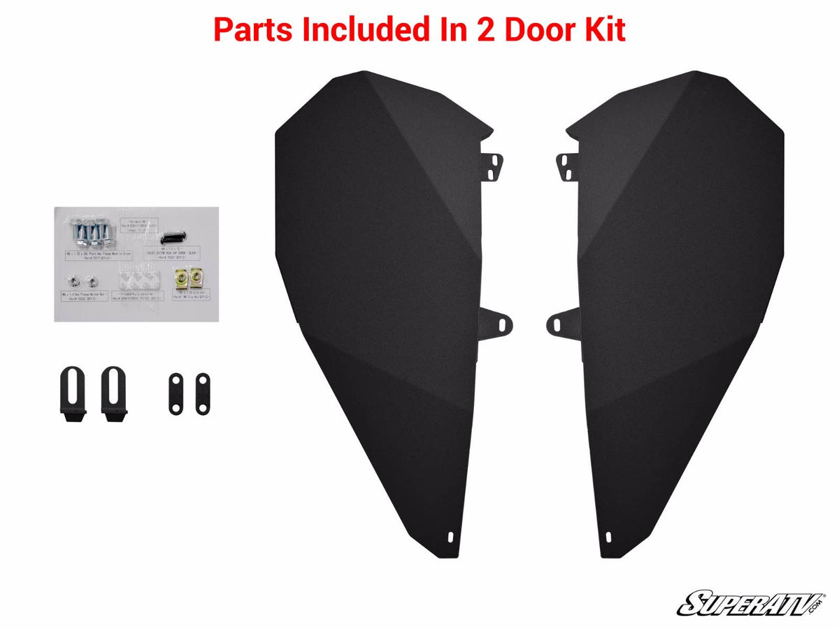 POLARIS RZR XP 1000 LOWER DOORS-Doors-Super ATV-2 Doors-Add Plastic Side Panels-Black Market UTV