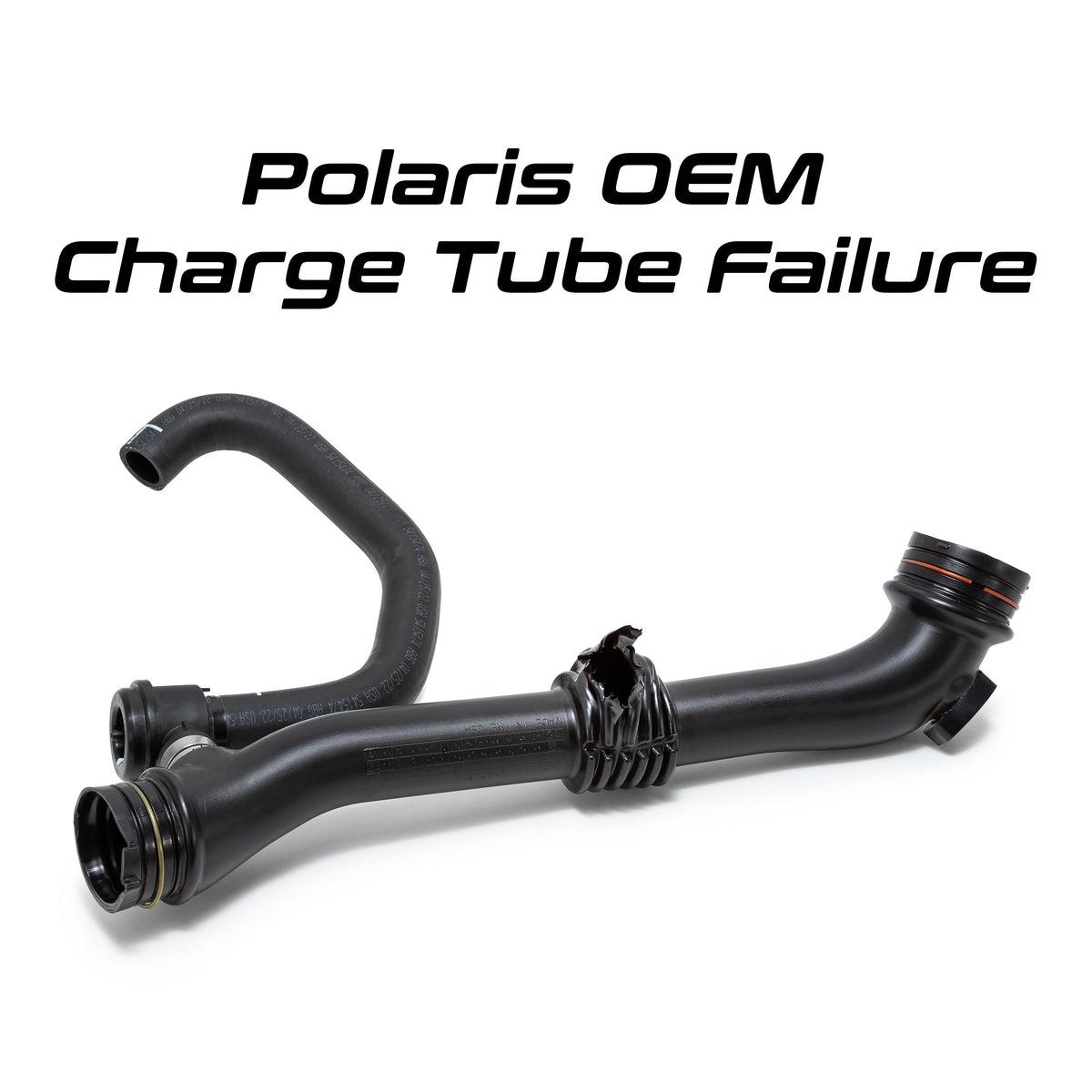 2016-2023 Polaris RZR XP Turbo, Pro XP &amp; Turbo R Silicone Charge Tube-Charge Tube-EVP-Red-Black Market UTV