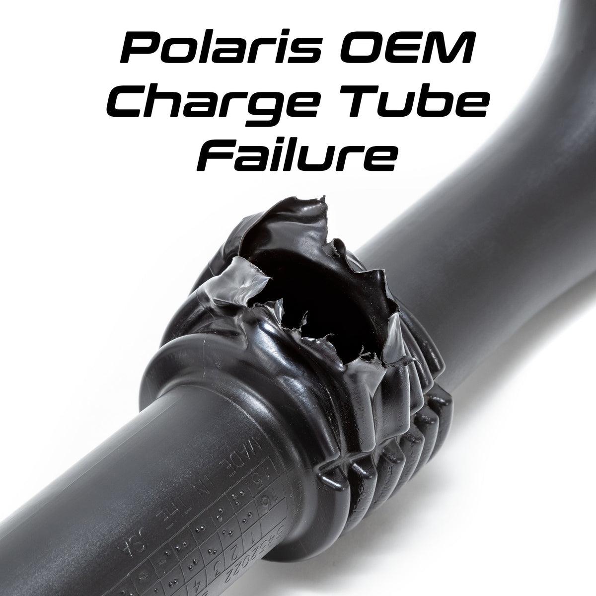 2016-2023 Polaris RZR XP Turbo, Pro XP &amp; Turbo R Silicone Charge Tube-Charge Tube-EVP-Red-Black Market UTV