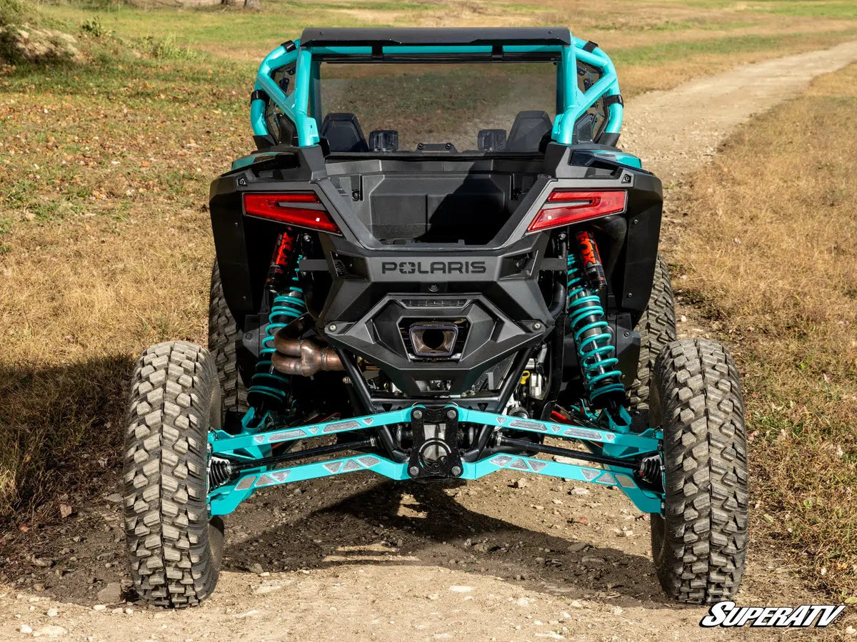 POLARIS RZR PRO R REAR WINDSHIELD-Windshield-Super ATV-2022-2024-2 Seat-Standard Polycarbonate - Clear-Black Market UTV