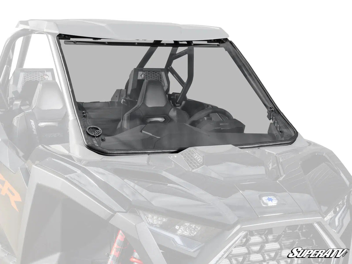 POLARIS RZR PRO R SCRATCH-RESISTANT FULL WINDSHIELD-Windshield-Super ATV-2025+-Scratch Resistant Polycarbonate - Light Tint-Black Market UTV