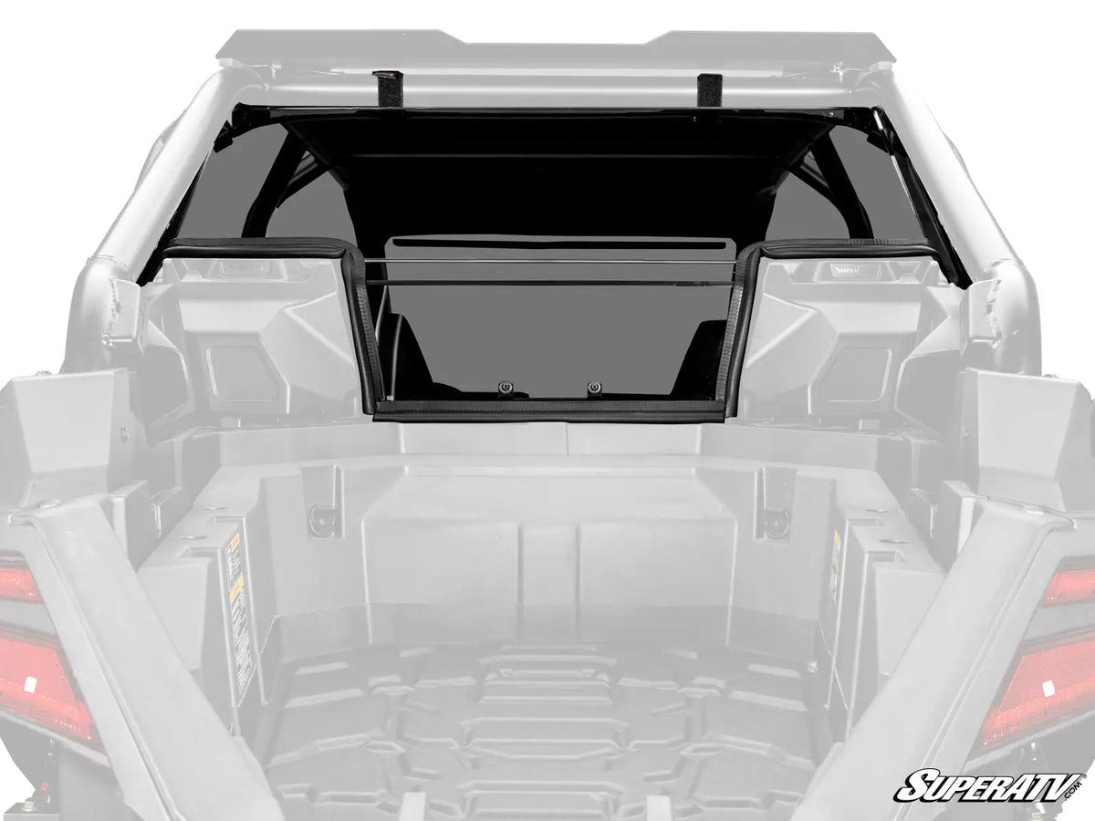 POLARIS RZR PRO R REAR WINDSHIELD-Windshield-Super ATV-2022-2024-2 Seat-Standard Polycarbonate - Dark Tint-Black Market UTV