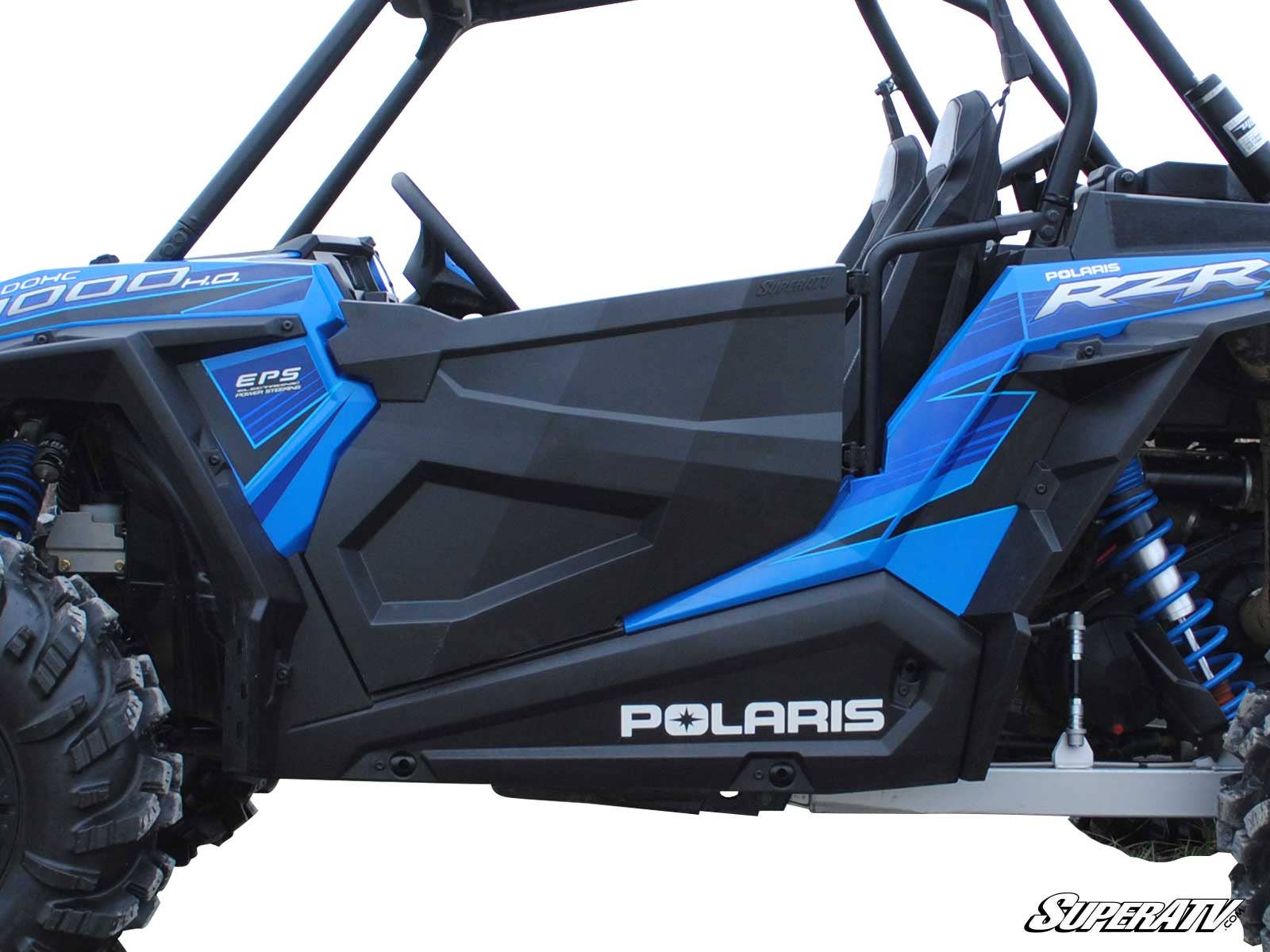 POLARIS RZR XP TURBO PLASTIC DOORS-Doors-Super ATV-Add Plastic Side Panels-Black Market UTV