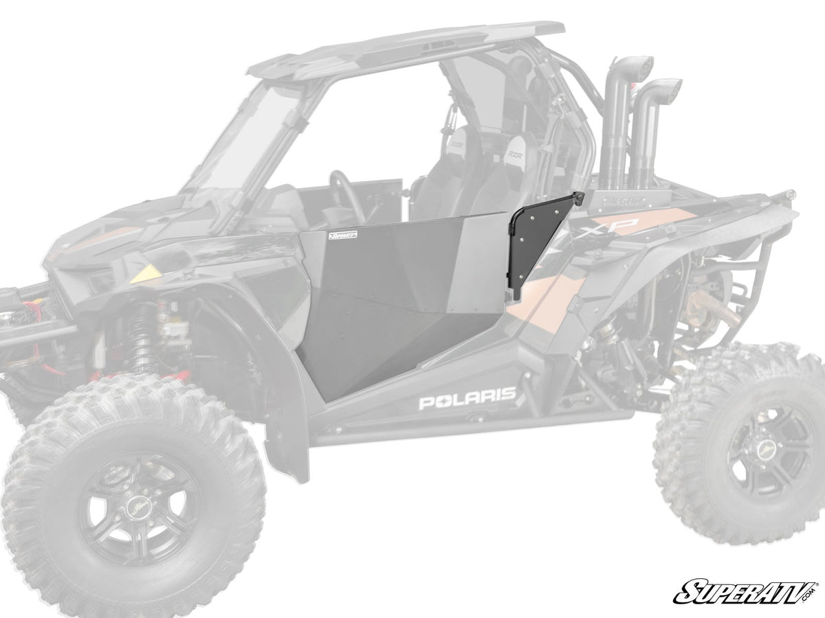 POLARIS RZR SIDE PANELS-Doors-Super ATV-Aluminum - Flat Black-Black Market UTV