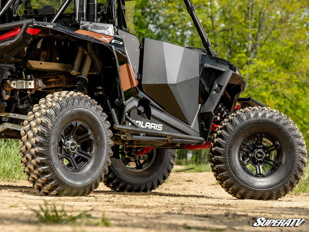 POLARIS RZR SIDE PANELS-Doors-Super ATV-Aluminum - Flat Black-Black Market UTV