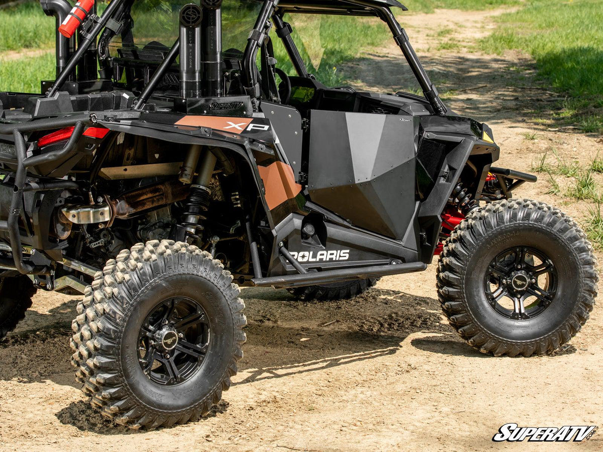 POLARIS RZR SIDE PANELS-Doors-Super ATV-Aluminum - Flat Black-Black Market UTV