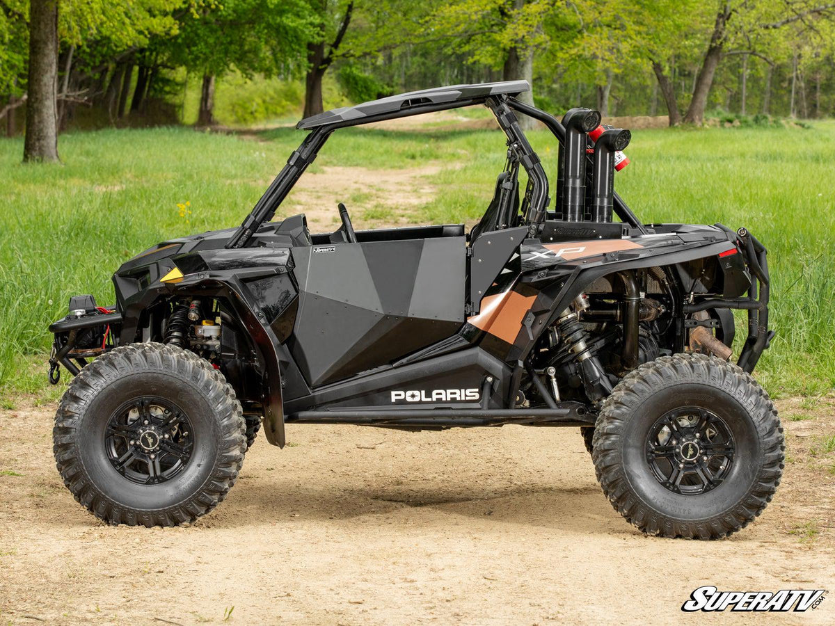 POLARIS RZR SIDE PANELS-Doors-Super ATV-Aluminum - Flat Black-Black Market UTV