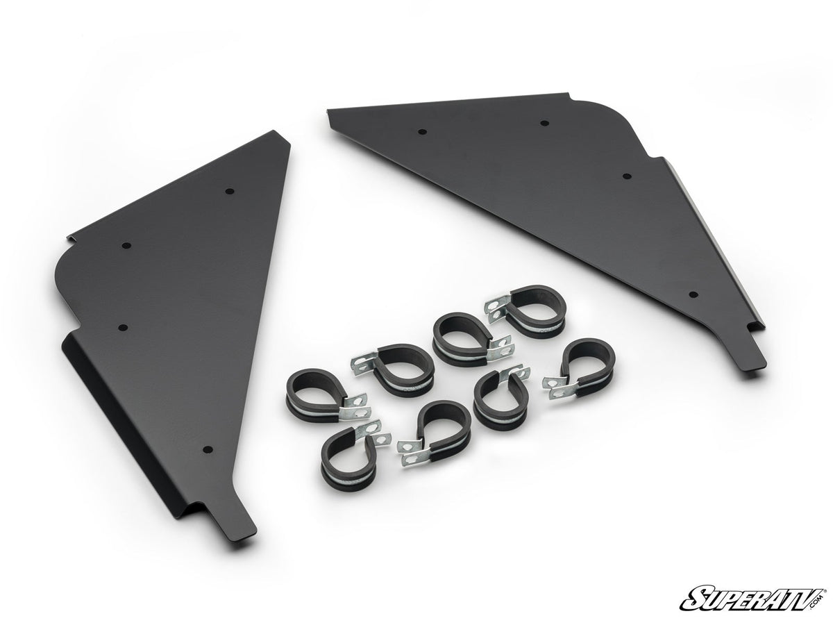 POLARIS RZR SIDE PANELS-Doors-Super ATV-Aluminum - Flat Black-Black Market UTV