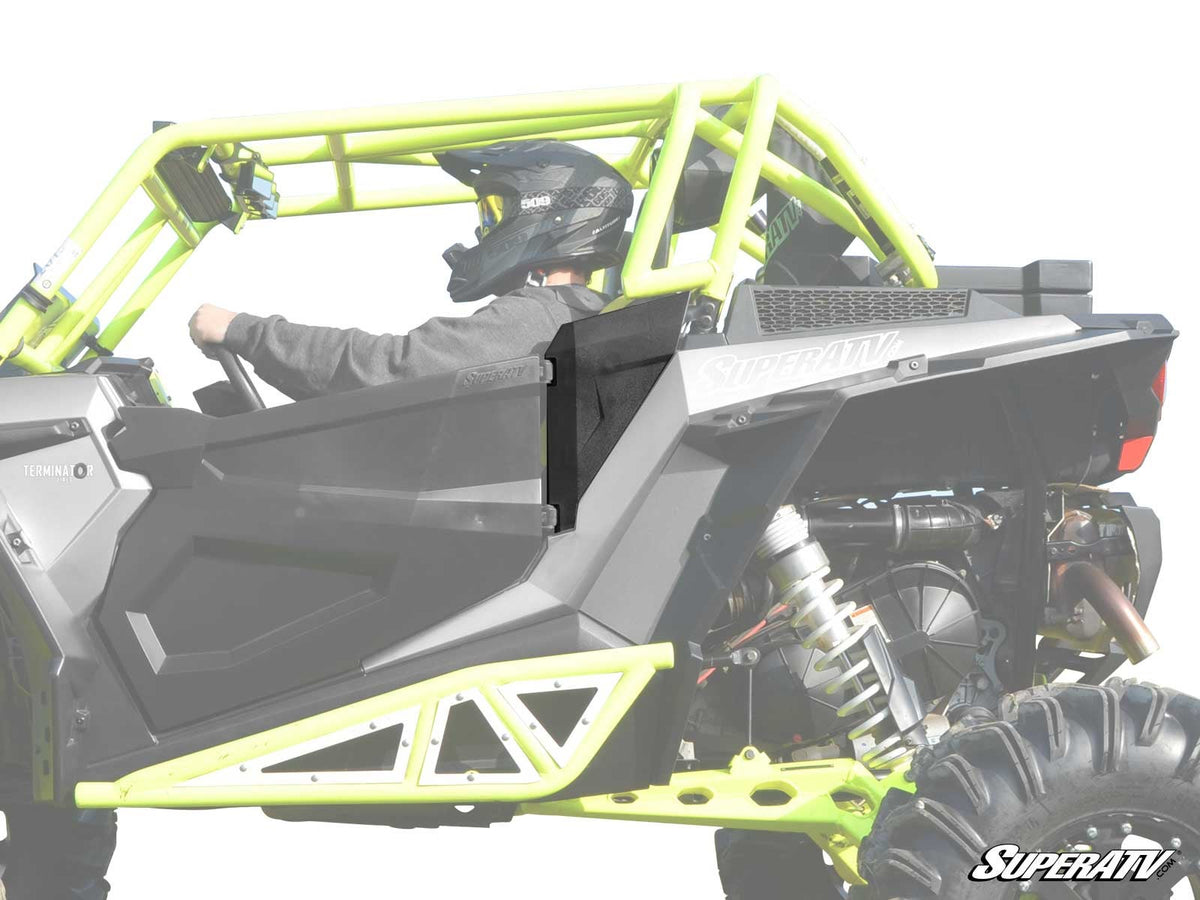 POLARIS RZR SIDE PANELS-Doors-Super ATV-Aluminum - Flat Black-Black Market UTV