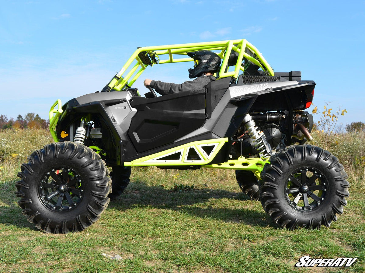 POLARIS RZR SIDE PANELS-Doors-Super ATV-Aluminum - Flat Black-Black Market UTV