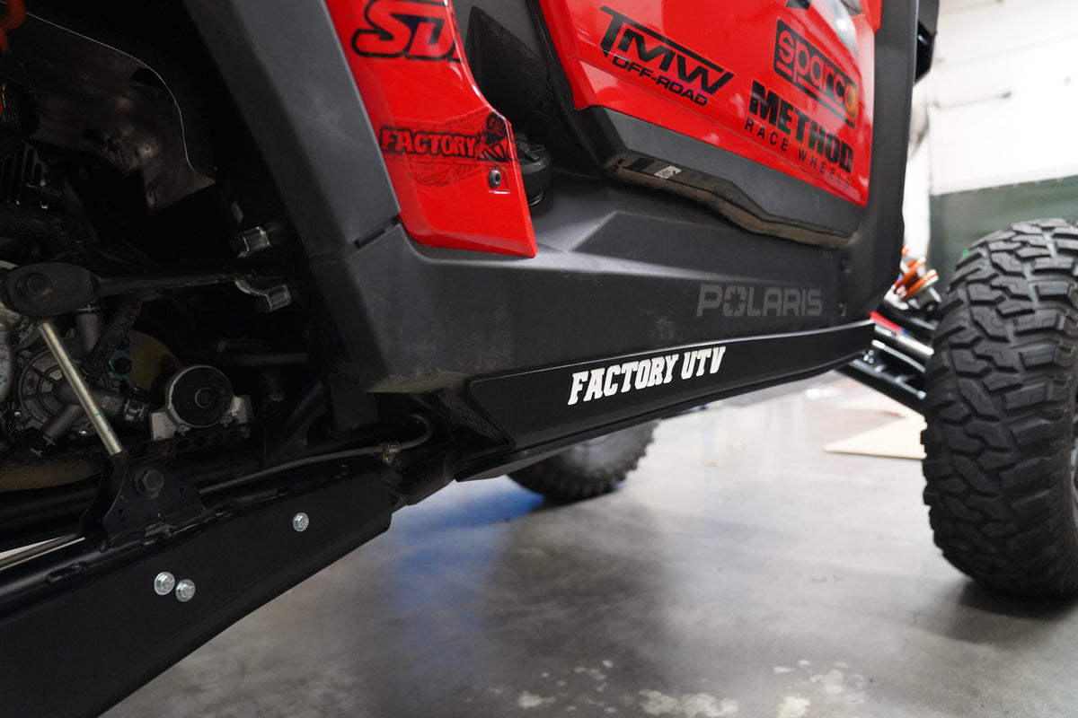 Polaris RZR XP 1000 (2024+) UHMW Rock Sliders-Rock Sliders-Factory UTV-3/8"-Install with Factory UTV Skid Plate-Black Market UTV