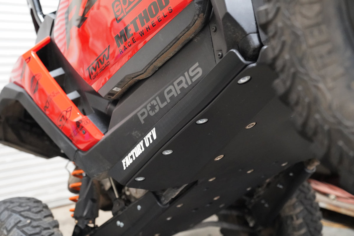 Polaris RZR XP 1000 (2024+) UHMW Rock Sliders-Rock Sliders-Factory UTV-3/8"-Install with Factory UTV Skid Plate-Black Market UTV