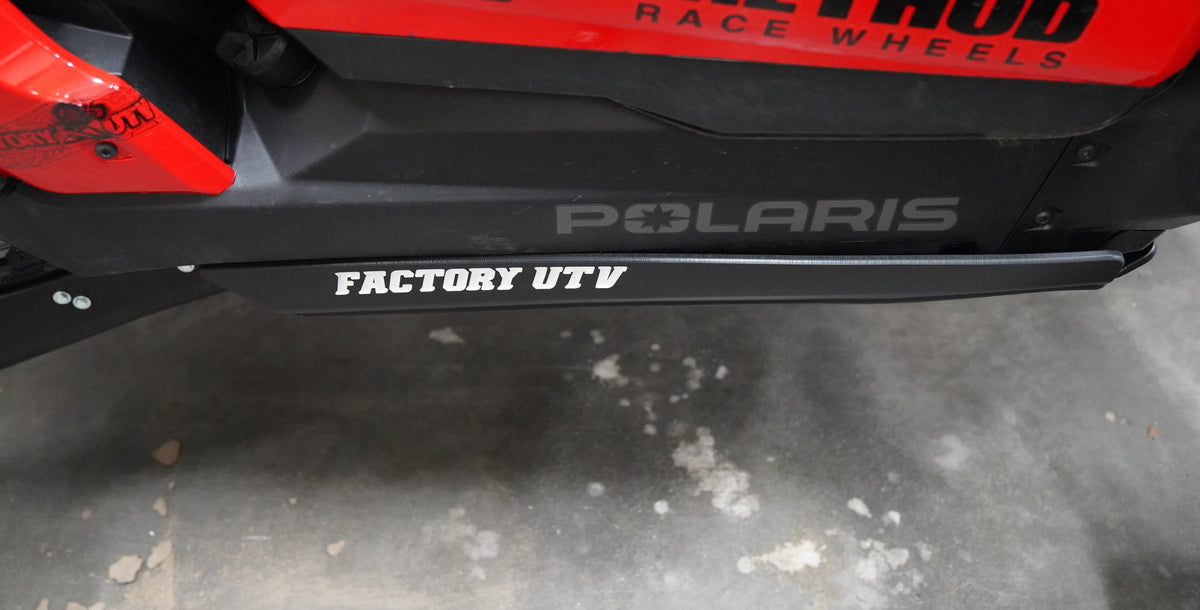 Polaris RZR XP 1000 (2024+) UHMW Rock Sliders-Rock Sliders-Factory UTV-3/8"-Install with Factory UTV Skid Plate-Black Market UTV