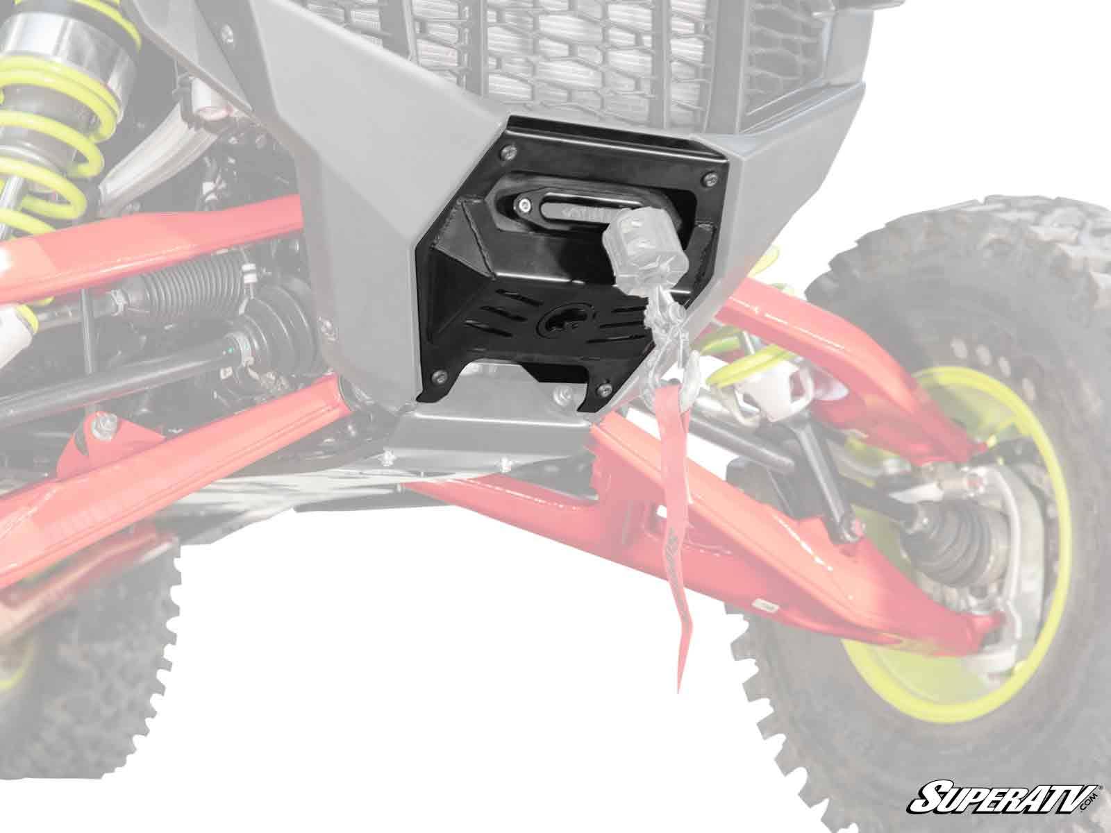 POLARIS RZR PRO R WINCH MOUNTING PLATE-Mount-Super ATV-4500 lb.-Black Market UTV