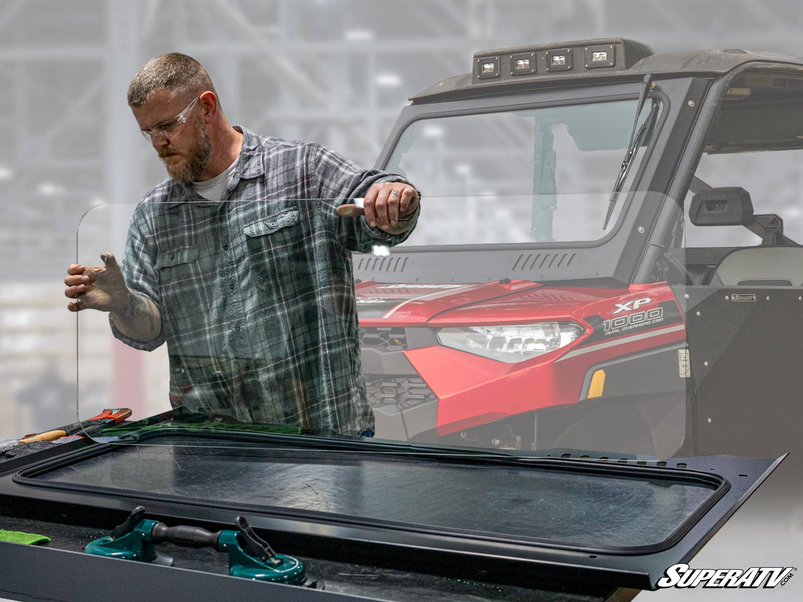 REPLACEMENT GLASS WINDSHIELD KIT