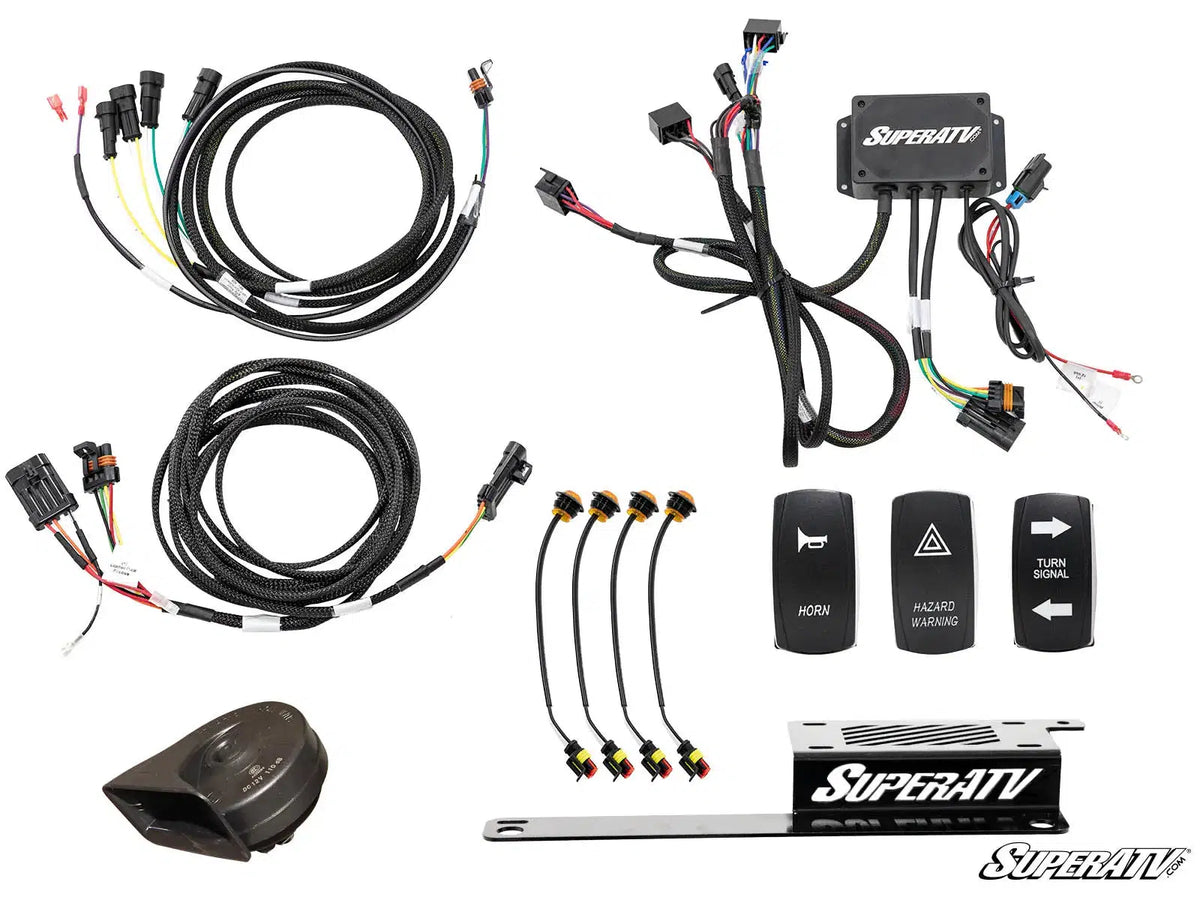 POLARIS RZR XP 1000 PLUG &amp; PLAY TURN SIGNAL KIT-Lighting Kit-Super ATV-Deluxe Plug and Play-2 Seater-2015-2018-Black Market UTV