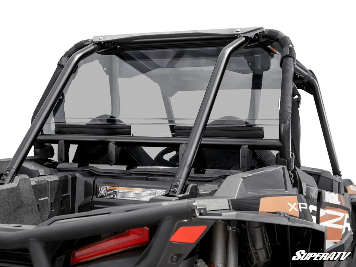 POLARIS RZR XP 1000 REAR WINDSHIELD-Windshield-Super ATV-2014-2023-Standard Polycarbonate - Light Tint-Black Market UTV