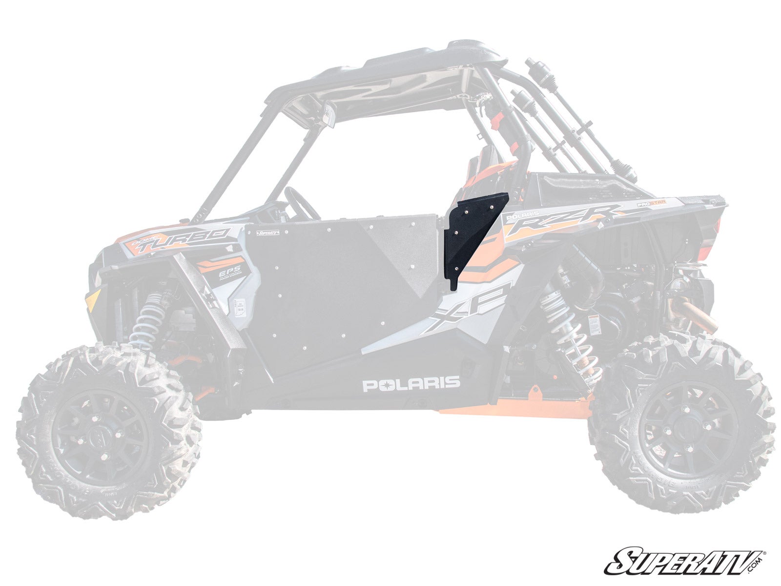 POLARIS RZR SIDE PANELS-Doors-Super ATV-Aluminum - Flat Black-Black Market UTV
