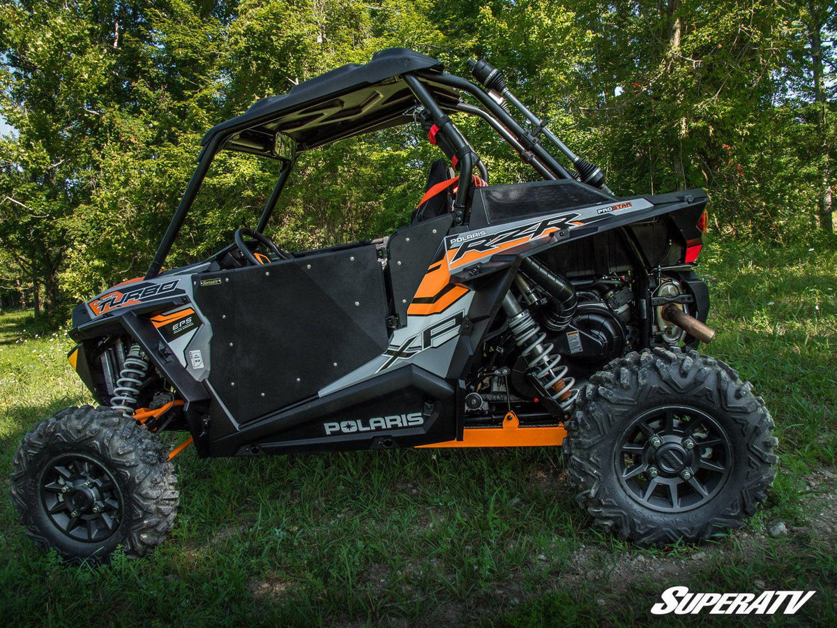 POLARIS RZR SIDE PANELS-Doors-Super ATV-Aluminum - Flat Black-Black Market UTV