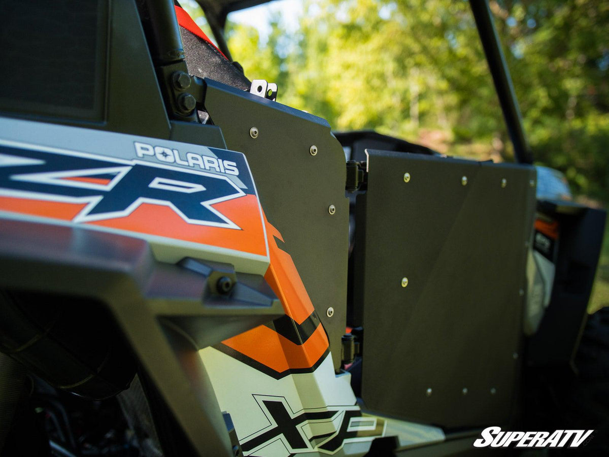 POLARIS RZR SIDE PANELS-Doors-Super ATV-Aluminum - Flat Black-Black Market UTV