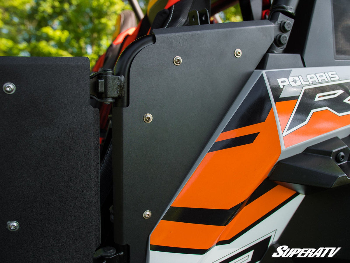 POLARIS RZR SIDE PANELS-Doors-Super ATV-Aluminum - Flat Black-Black Market UTV