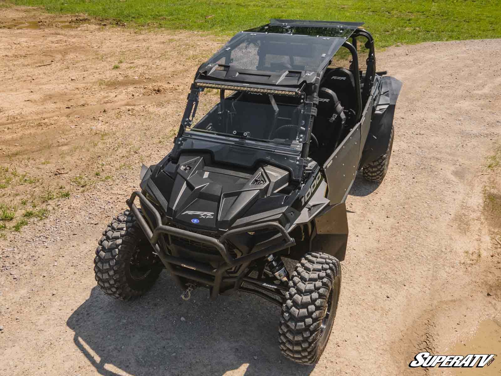 Polaris RZR 4 XP 1000 Tinted Roof-Tinted Roof-Super ATV-2014-2023-Standard Polycarbonate - Dark Tint-Black Market UTV