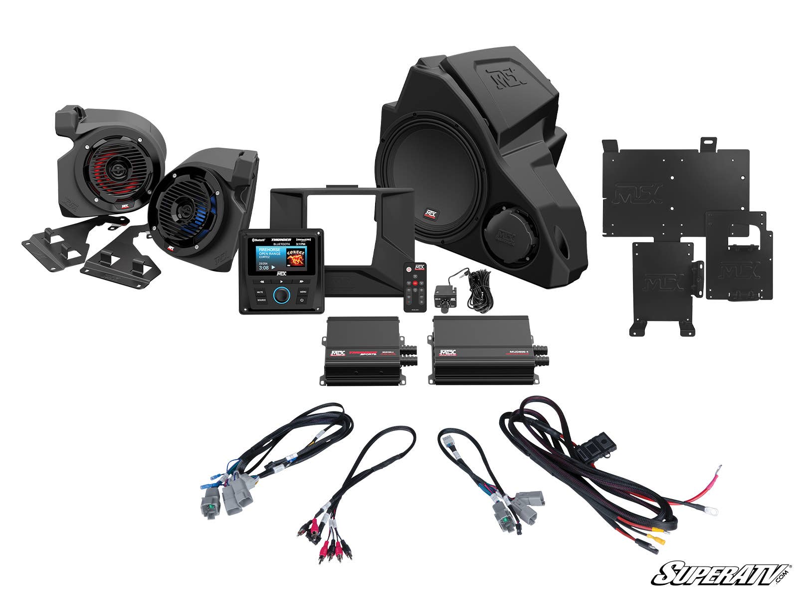 MTX POLARIS RZR THUNDER SOUND SYSTEM-Audio-Super ATV-RZR PRO XP-No-Five-Speaker System-Black Market UTV