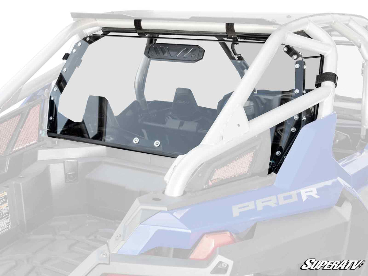 POLARIS RZR PRO R VENTED REAR WINDSHIELD-Windshield-Super ATV-4 Seat-Black Market UTV