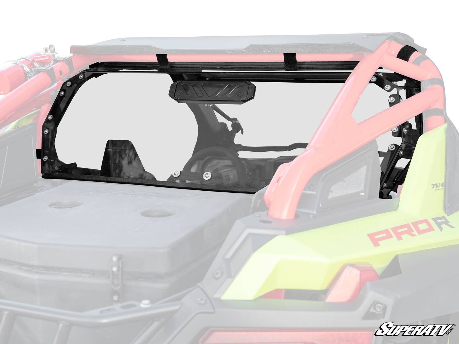 POLARIS RZR PRO R VENTED REAR WINDSHIELD-Windshield-Super ATV-4 Seat-Black Market UTV