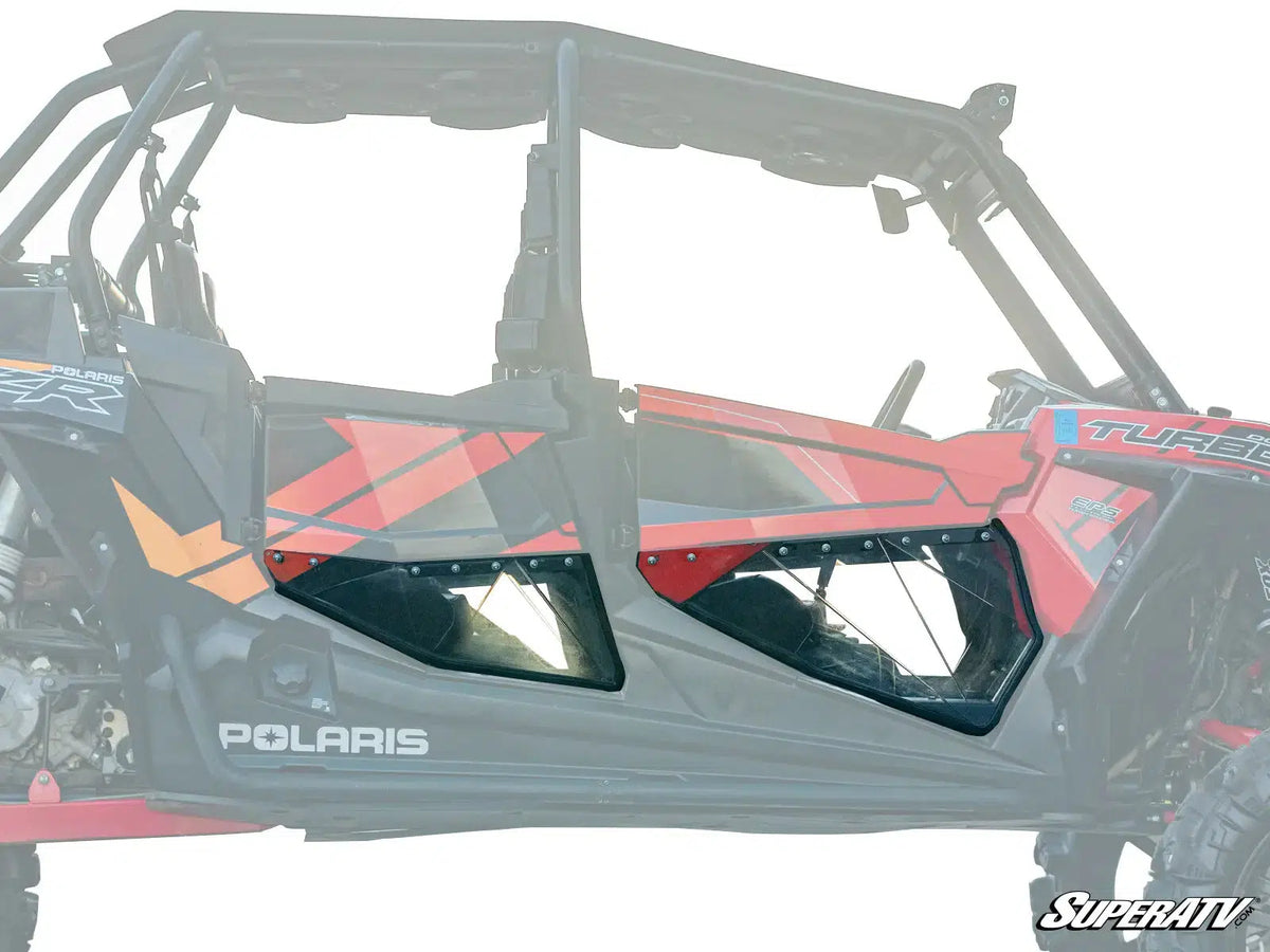 POLARIS RZR XP TURBO S CLEAR LOWER DOORS-Doors-Super ATV-4 Door-Black Market UTV
