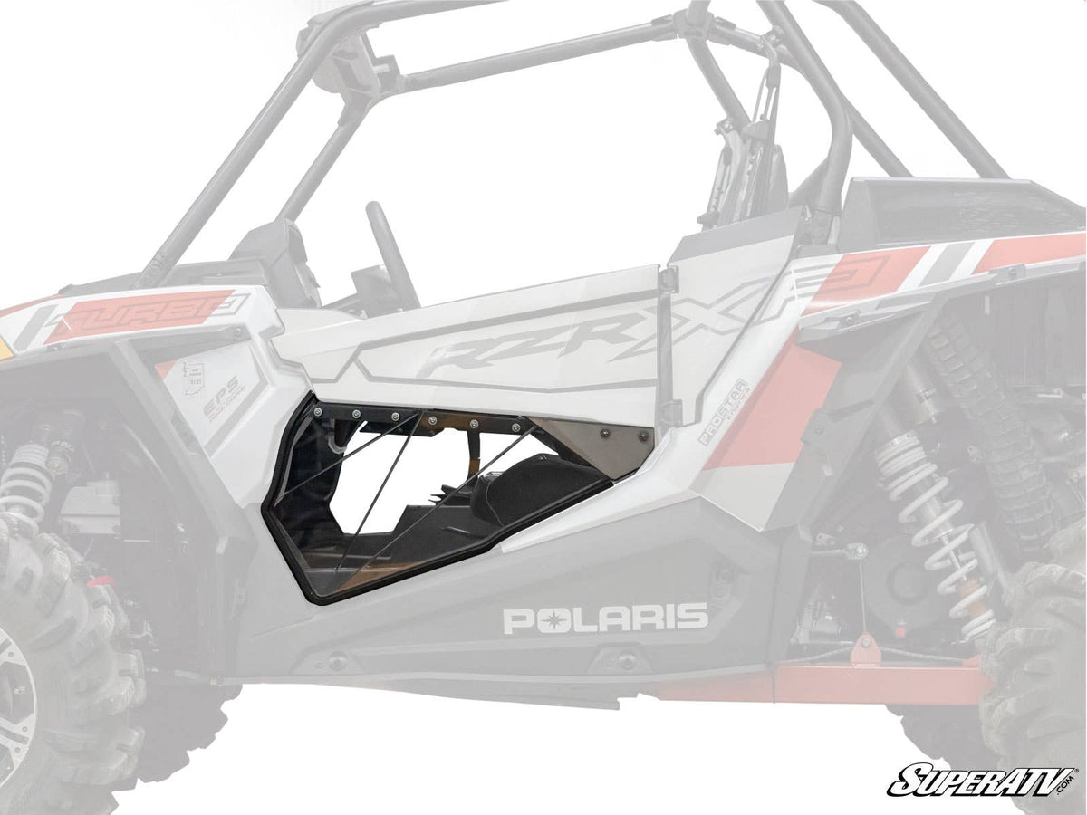 POLARIS RZR XP TURBO S CLEAR LOWER DOORS-Doors-Super ATV-2 Door-Black Market UTV