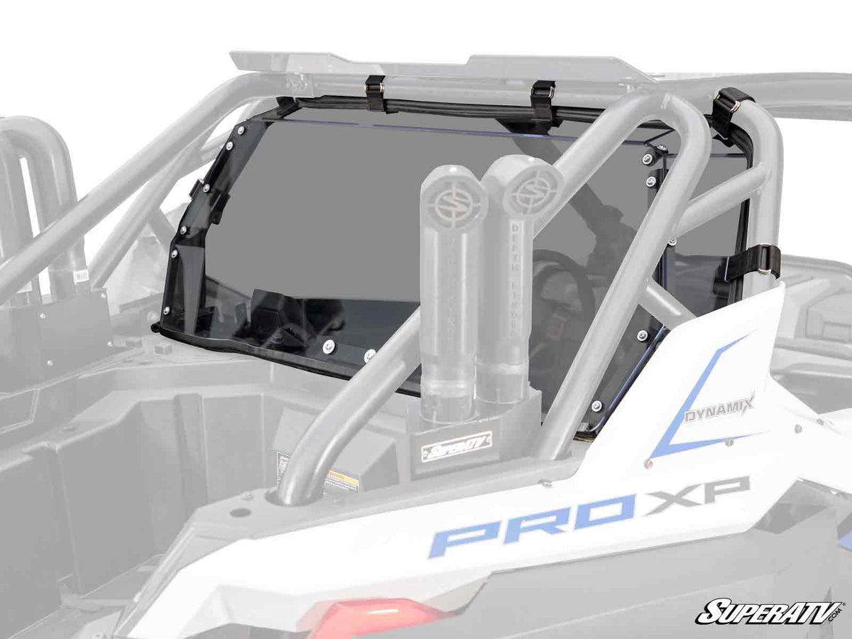POLARIS RZR PRO XP REAR WINDSHIELD-Windshield-Super ATV-2 Seat-Standard Polycarbonate - Dark Tin-Black Market UTV
