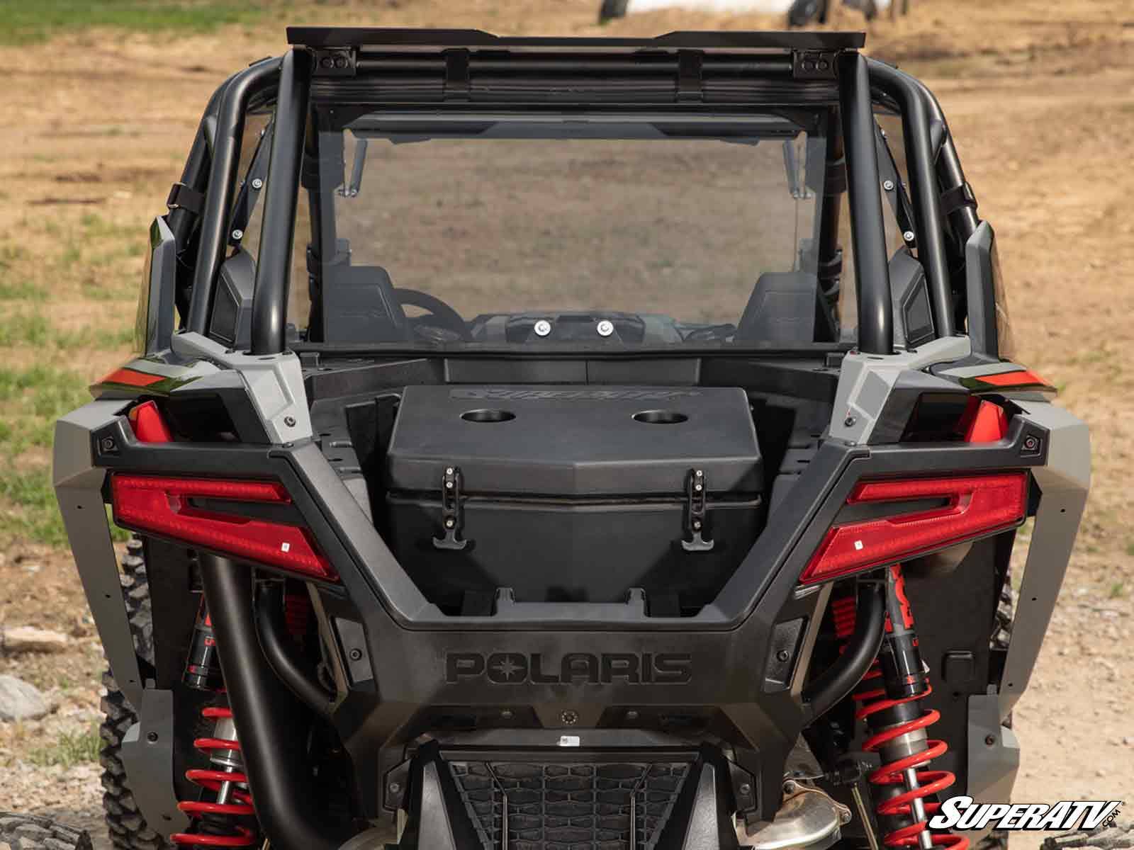 POLARIS RZR PRO XP REAR WINDSHIELD-Windshield-Super ATV-2 Seat-Standard Polycarbonate - Light Tint-Black Market UTV