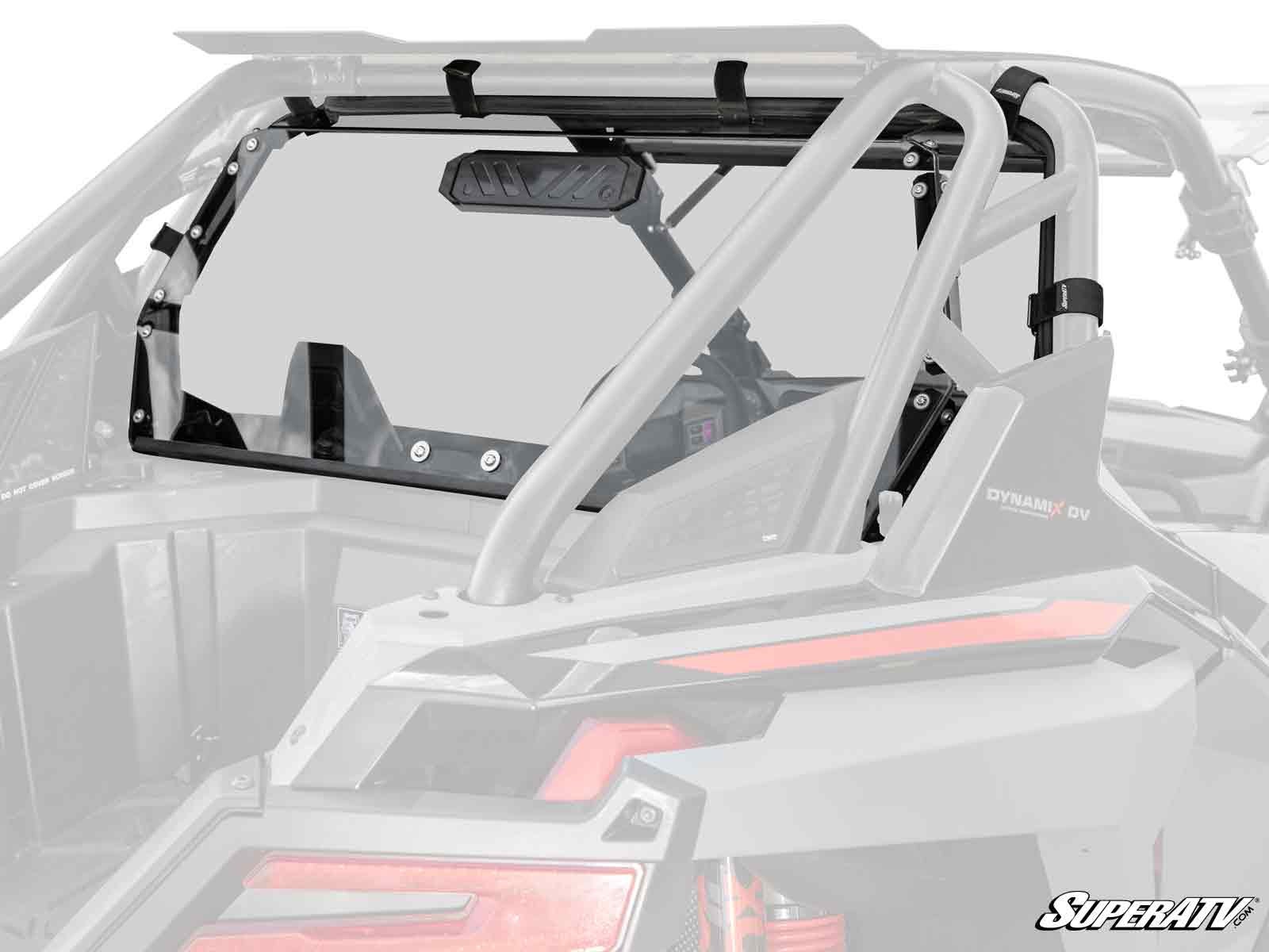 Polaris RZR PRO XP Rear Vented Windshield-Windshield-Super ATV-2 Seat-Black Market UTV